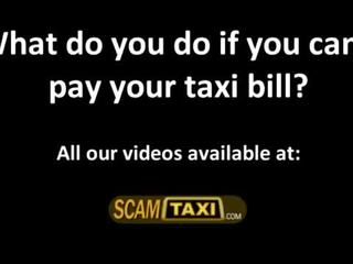 New cabby fucks his hottie passengers pussy on his taxi
